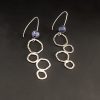 Geo-bubble earrings with blue spot jasper