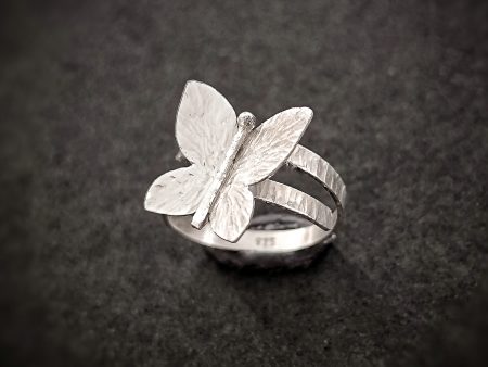 Silver Butterfly ring