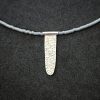 Silver pendant with glass beads