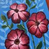 Acrylic Painting Featuring Imaginative Flowers