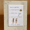 Framed Pebble Picture "Life Is Better..." - Image 10
