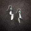 Twist earrings with malachite - Image 3