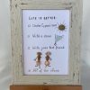Framed Pebble Picture "Life Is Better..." - Image 9