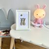 Framed Pebble Art “Happy Bunnies” - Image 6