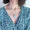 Hand Painted Pebble Necklace "The Pearl" - Image 8