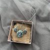 Hand Painted Pebble Jewelry Set ''Roses'' - Image 2