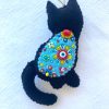 Handmade Cyprus Cat Ornament. Embroidered cat. - Image 2