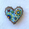 Colorful heart magnet.