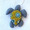 Handmade Sea Turtle Ornament.Cyprus sea turtle - Image 2