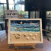 Framed Pebble Art ''Sea side'' - Image 10