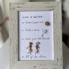 Framed Pebble Picture "Life Is Better..." - Image 6