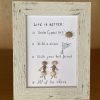 Framed Pebble Picture "Life Is Better..."