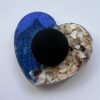 Ocean inspired resin heart fridge magnet. Made to order - Image 3