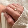 Adjustable Pearl Ring
