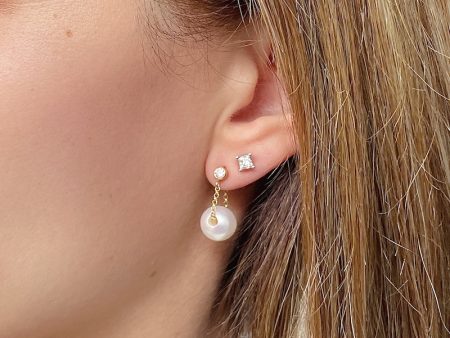 Baby Pearl Chain Earrings