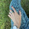 Painted Stone Ring “Lotus” - Image 6