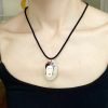 Hand Painted Pebble Necklace "Frida" - Image 10