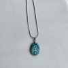 Hand Painted Pebble Necklace "The Pearl"