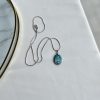 Hand Painted Pebble Necklace "The Pearl" - Image 2