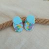 Handmade Pastel Polymer Clay Statement Studs