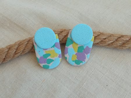 Handmade Pastel Polymer Clay Statement Studs