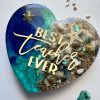 Best teacher ever magnet. Ocean inspired Teacher gift.