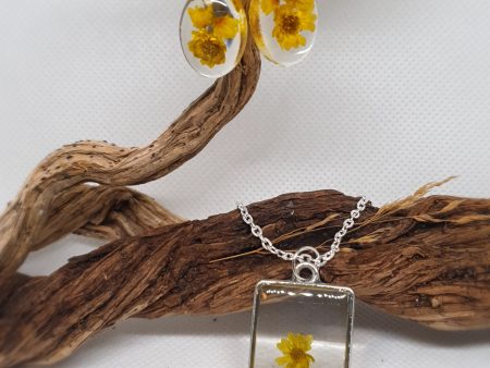 Yellow Flowers Jewelry Set