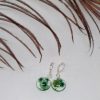 Green Flower Earrings - Image 2