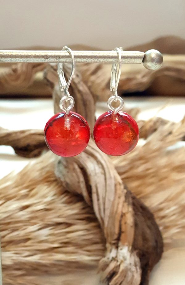 Round Purple Earrings - Image 10