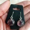 Round Purple Earrings - Image 2