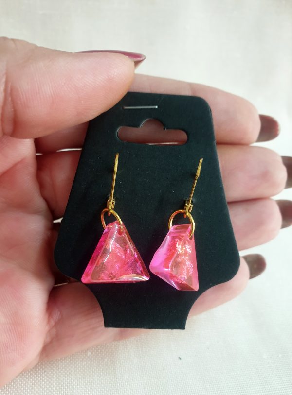 Round Purple Earrings - Image 5