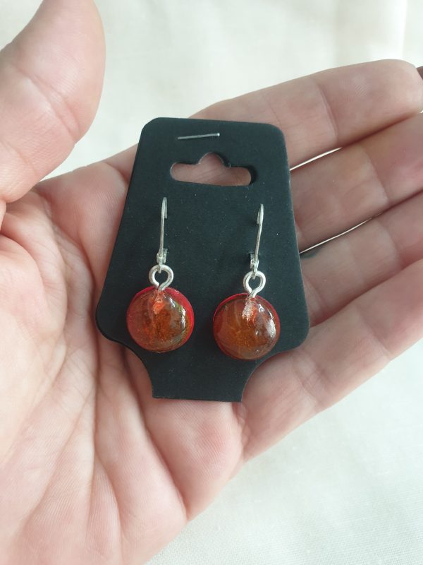 Round Purple Earrings - Image 9