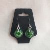 Green Flower Earrings - Image 3