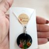 Pendant With Flowers - round - Image 3