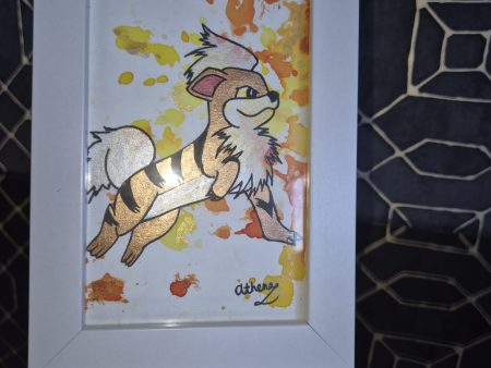 Growlithe Original, One-of-a-kind Artwork