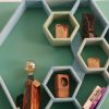 Decorative hexagon shelf unit - Image 5