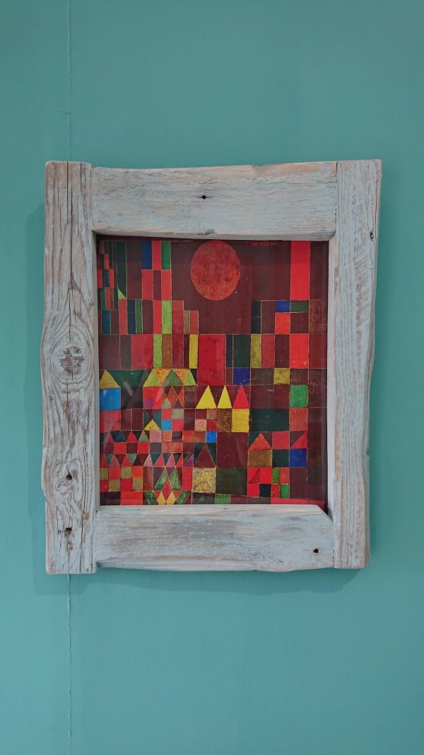 Old style rustic, repurposed wood photo/art frame