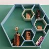 Decorative hexagon shelf unit - Image 7