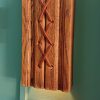 Twin set of hardwood wall light fittings - Image 7