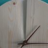 Natural, circular fir wood, minimalist wall clock - Image 4