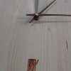 Natural, circular fir wood, minimalist wall clock - Image 5