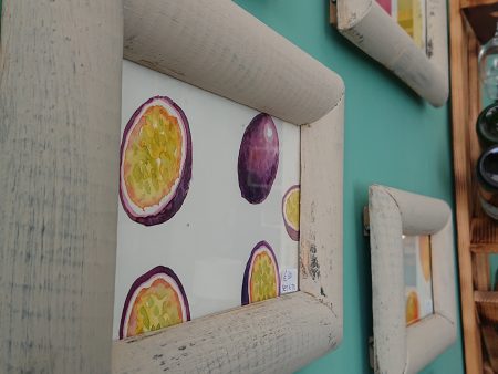 Repurposed old wood photo frames
