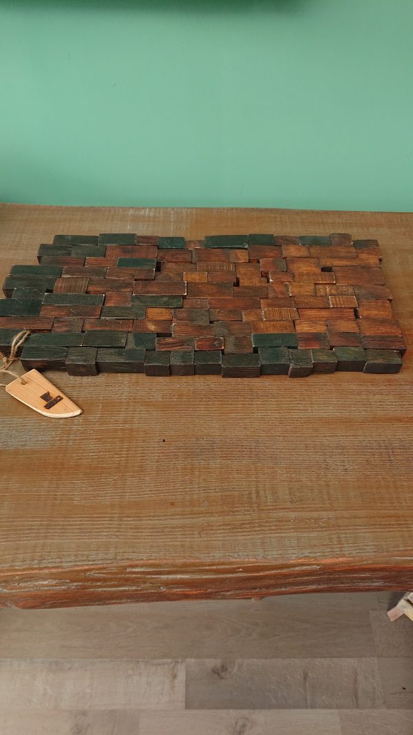 Handmade, multiple wood hot plate/serving platter - Image 4