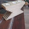 Stacked triple tealight block