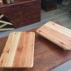 Repurposed wood serving boards