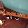 3 bottle, 6 glass repurposed pine wine display - Image 6