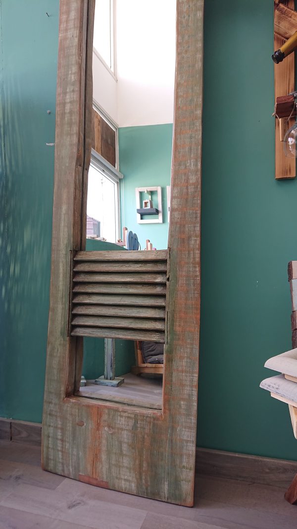 Stunning and unique solid Fir wood, rustic mirror - Image 5
