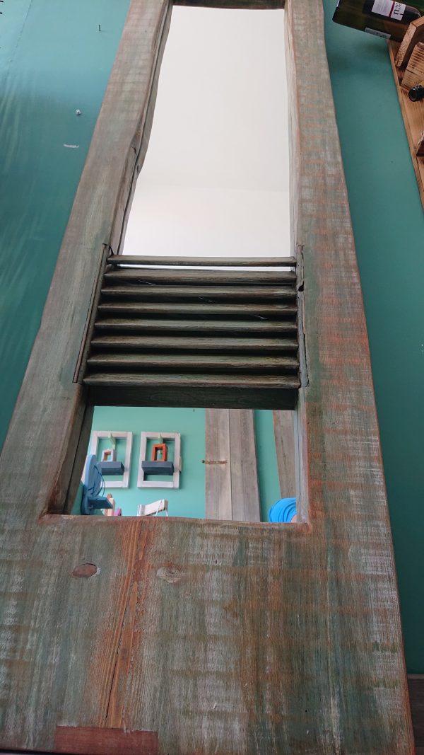 Stunning and unique solid Fir wood, rustic mirror - Image 4