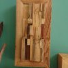 Solid wood and off cut wall art feature - Image 8