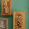 Solid wood and off cut wall art feature - Image 9
